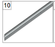 Aluminuim profiel voor rokstukken L4600
