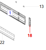 eindstuk Links zijrok elnagh wit