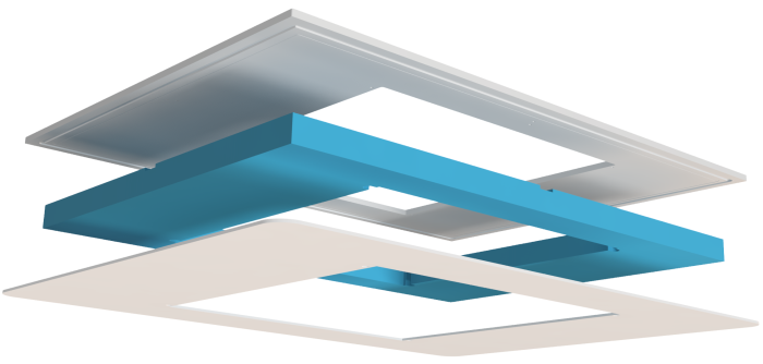 Adapter aluminium dakverkleiner 70×50 / 70×40 naar 40×40