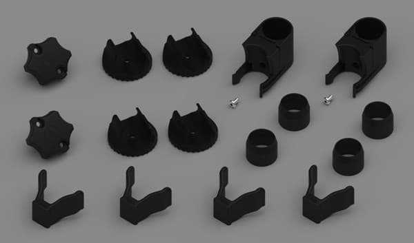 KIT BLACK PLASTIC PARTS CB PRO C