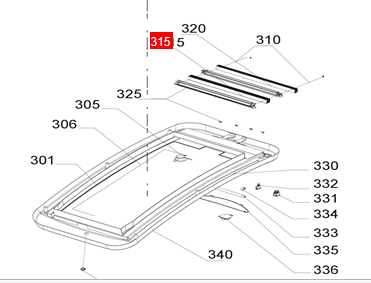 Muggenhor voor skyroof 226341F