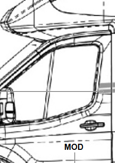 Sticker 2 strepen op chauffeursdeur kronos