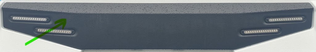 middenstuk bumper (zwart)