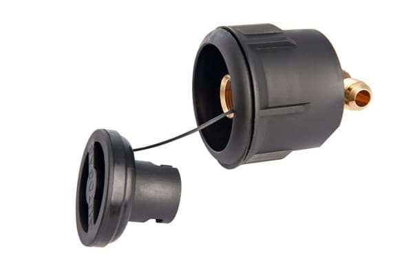 Flush-mounted fill valve with right-angle faucet