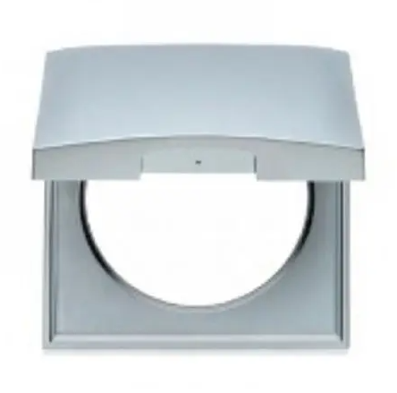 Berker 1-compartment cover frame with flap, high-gloss chrome