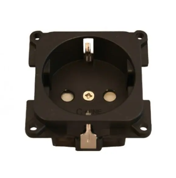 Contactdoos 230v inbouw presto zwart