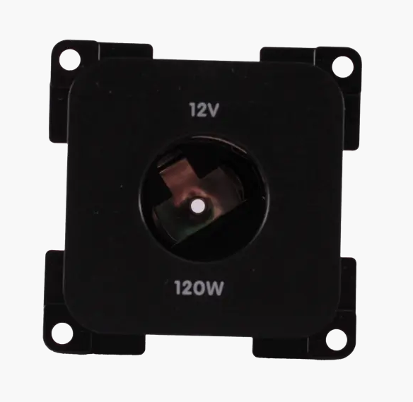 Prise encastrable 12 V, grand trou, Presto