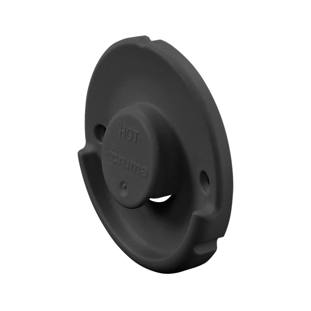Truma 9.5 cm Round Wall Chimney Grille, Black