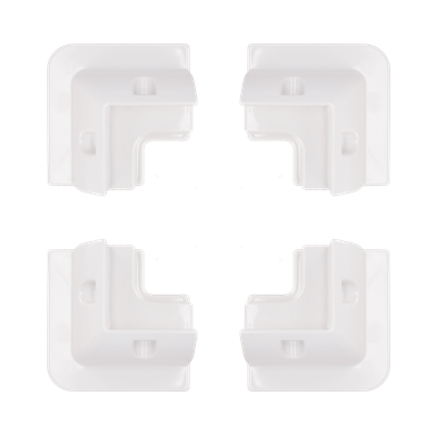Solar Panel Mounting Brackets (4) Solara (523-537) White 4 x Solara Corner Brackets