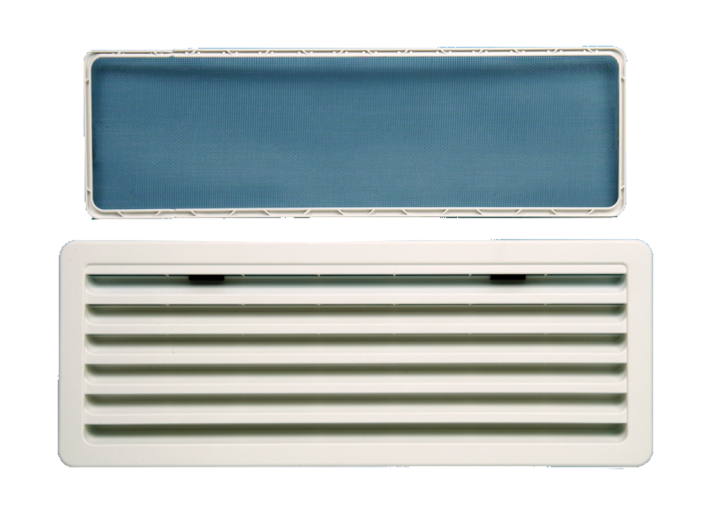 Grille blanche pour réfrigérateur Thetford. Aération