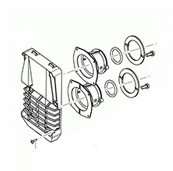 Truma Wand-Afvoerset S2200 zonder Buis