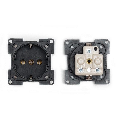 Pilote black schucko socket 230v