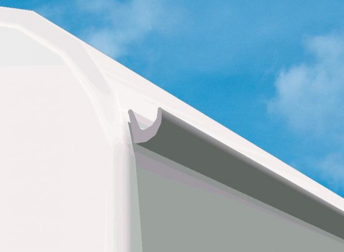 Omni-gutter regengoot op luifel 4,5m