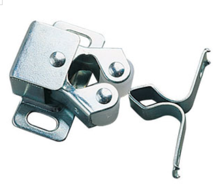 Nickel-plated steel latch, 32x18+10