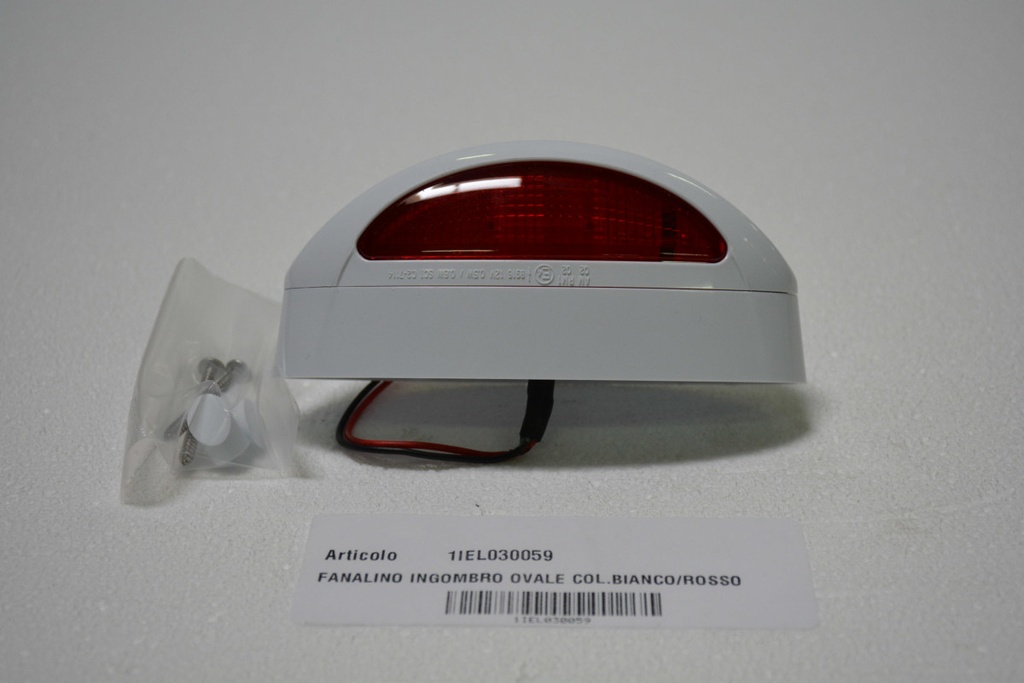 Toplicht Rimor ovaal rood/wit