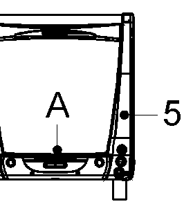 Poteau d'angle arrière droit, modèle « Chausson Welcome 99 »