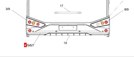 Achterbumper b249