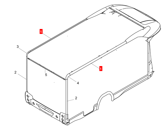 Profilé d'angle pour toiture 4,7 m