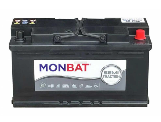 Semit tractie batterij 12v agm monbat