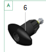 Serrure de porte de garage ovale noire, modèle 2020