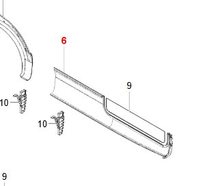 Rok RA onder garagedeur mod 2019 - 1000mm