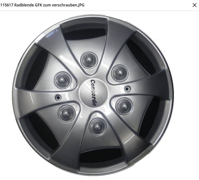 GFK Wieldeksel concorde model 2010 geschroeft set van 2