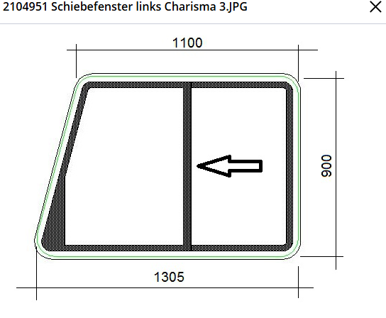 Schuifraam mekuwa chauffeur charisma 3