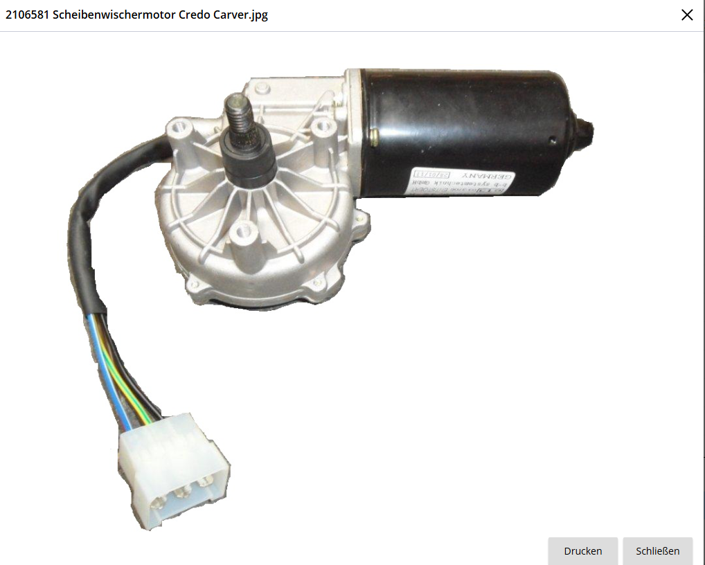 Ruitenwissermotor voor credo/carver