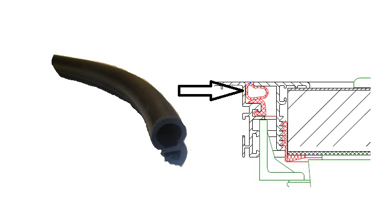 Dichtingsrubber Voor Mekuwa 32 en 40mm wand