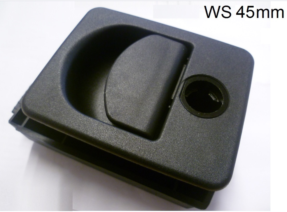 Slot (zwart) mekuwa kofferluik concorde WS 45mm