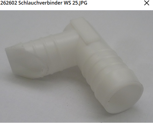 slangverbinding 90° WS 25