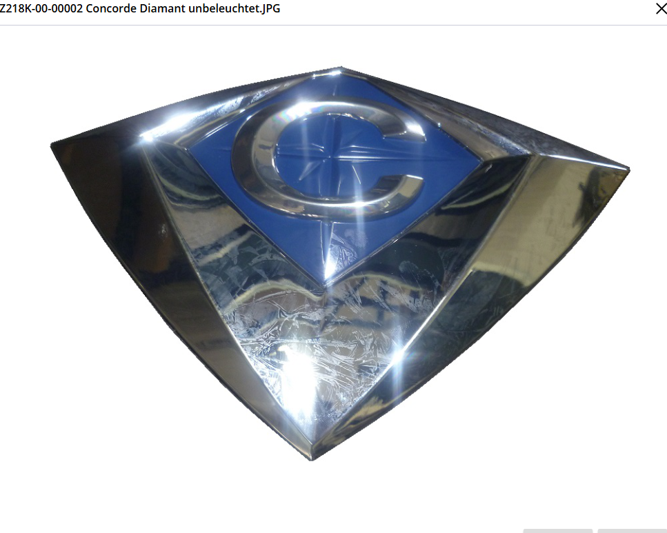 Logo diamant concorde zonder verlichting