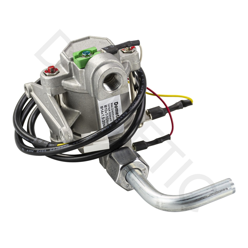 Gasklep met gasaansluiting