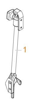 Raamuitzetter 230mm links polyfix