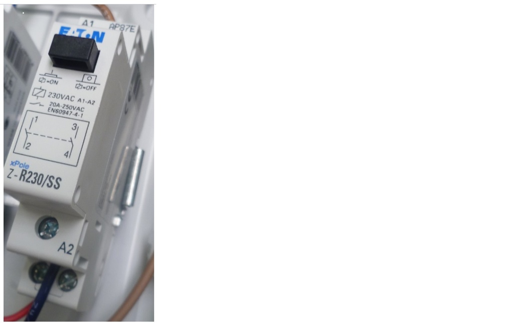 Relais12V opener 230V