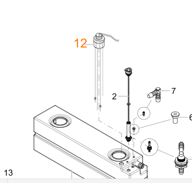 Füllstands-Sonde EL-Sondenlänge-Kabel Mj12-KAS-für Frischwassertank 1601.05.90