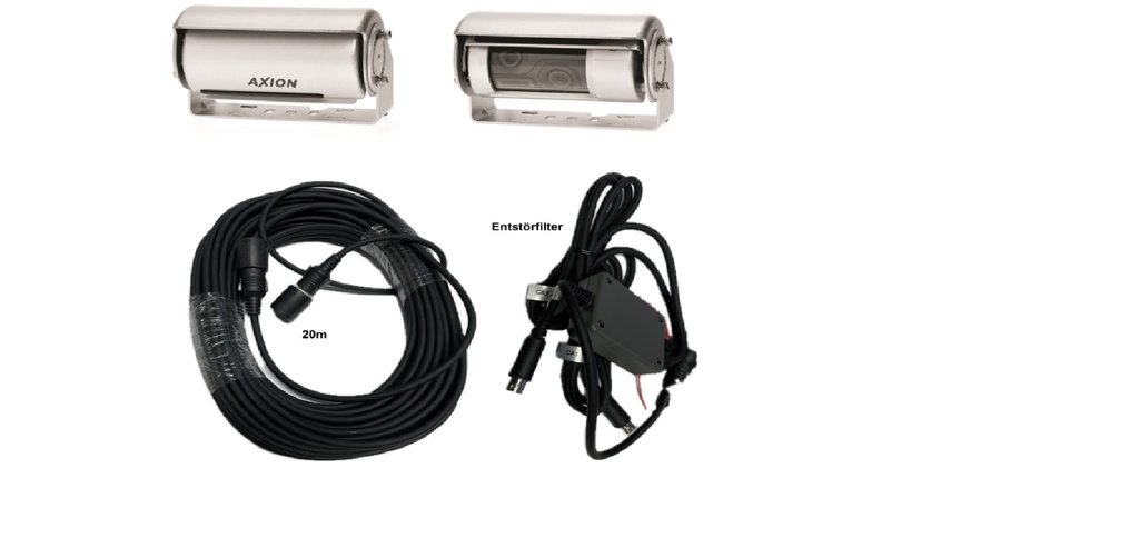 Achteruitrijcamera Twin Shutter AXION compleet