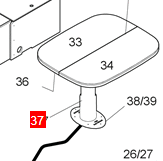 PIED TELES HT790/386 NOIR ELECTRIQ EMBASE OVAL ssCOULISSES