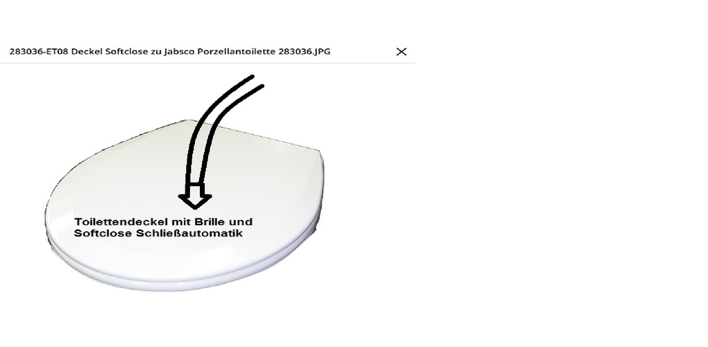 WC bril Jabsco met softclose concorde