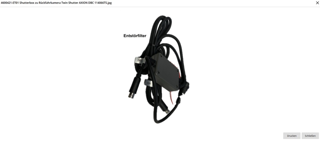 Shutterbox twin achteruitrijcamera AXION