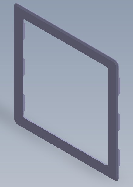 MPK Adapterframe 40x40 Ducato Dak Zwart