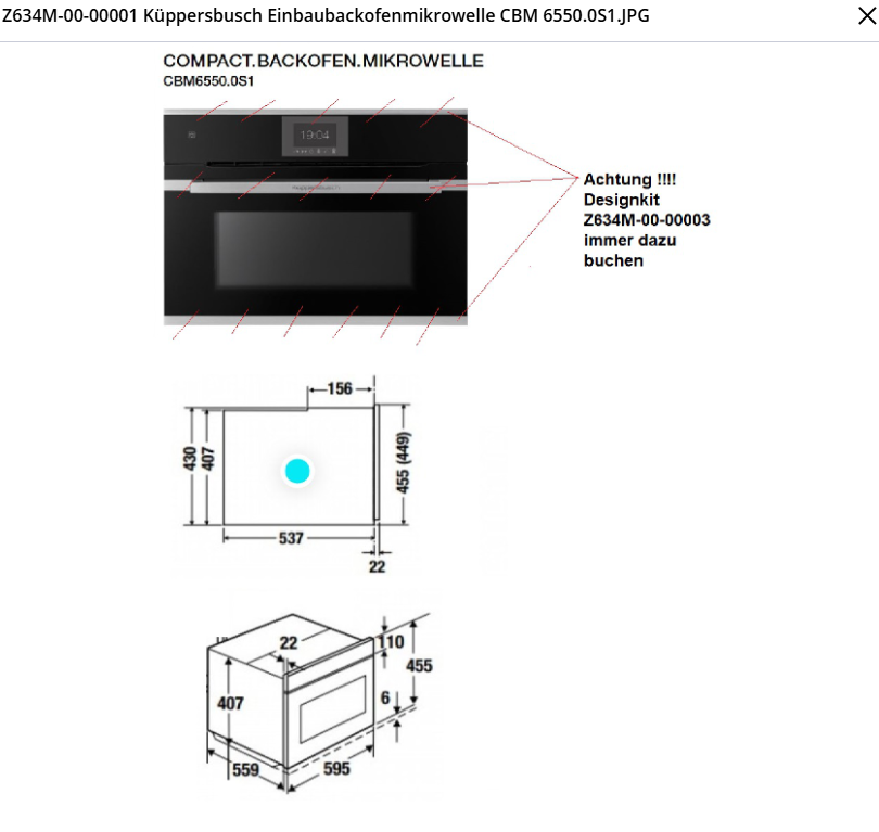 Küppersbusch bakoven met microgolf K-Serie (zonder designKit)
