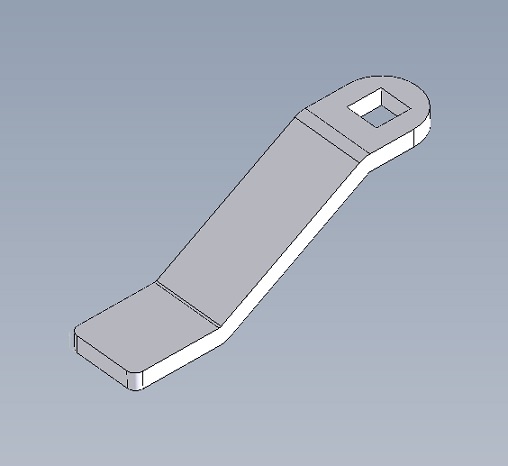 klep achter handvat garagedeur